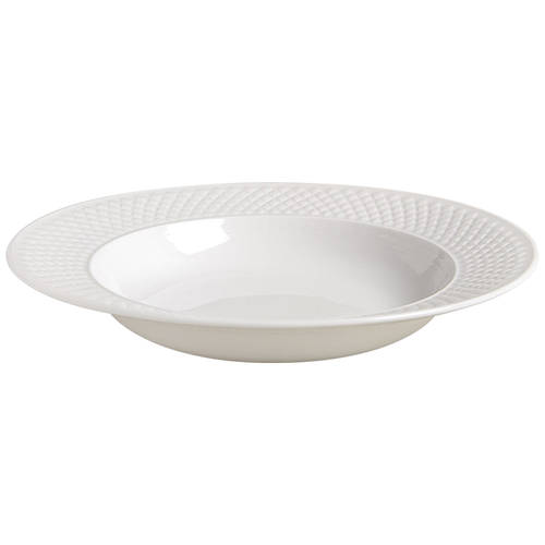 Mansard (Bone) Large Rim Soup Bowl