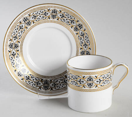 Mantilla Flat Demitasse Cup & Saucer Set