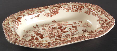 Marina Brown 9" Oval Vegetable Bowl
