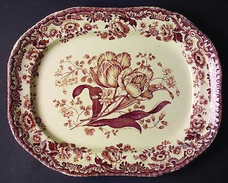 Marina Brown 15" Oval Serving Platter