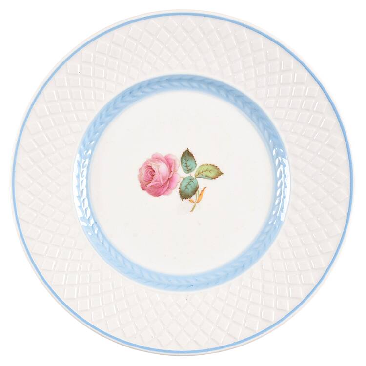 Mansard Rose Blue Laurel Band Bread & Butter Plate
