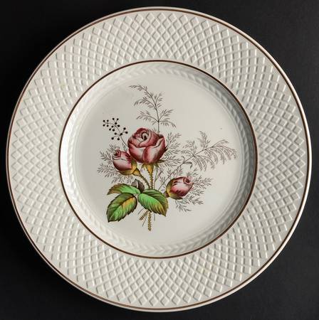 Mansard Rose Red Luncheon Plate