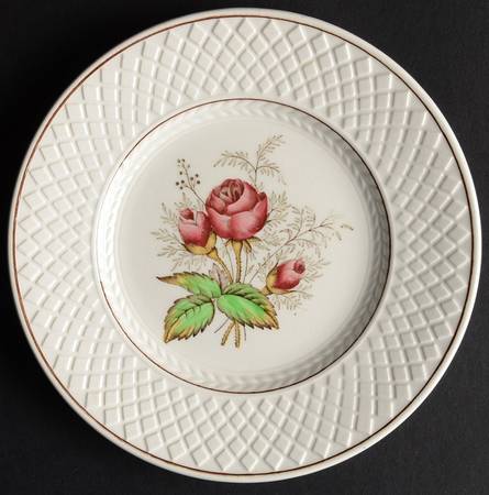 Mansard Rose Red Bread & Butter Plate