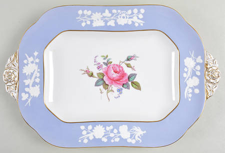 Maritime Rose Blue 16'' Rectangular Tray