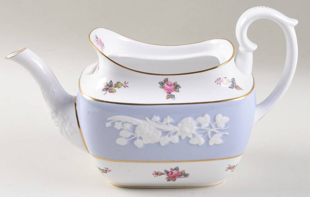 Maritime Rose Blue Teapot No Lid