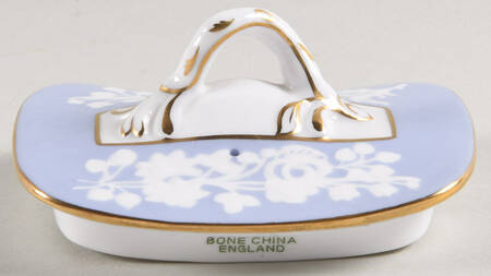 Maritime Rose Blue Lid for Small Teapot