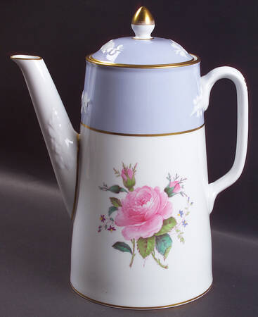 Maritime Rose Blue Coffee Pot & Lid