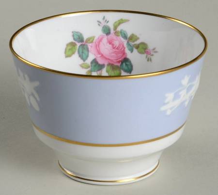 Maritime Rose Blue Open Sugar Bowl