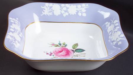 Maritime Rose Blue 9" Square Vegetable Bowl