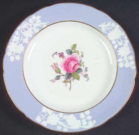 Maritime Rose Blue Dessert/Pie Plate