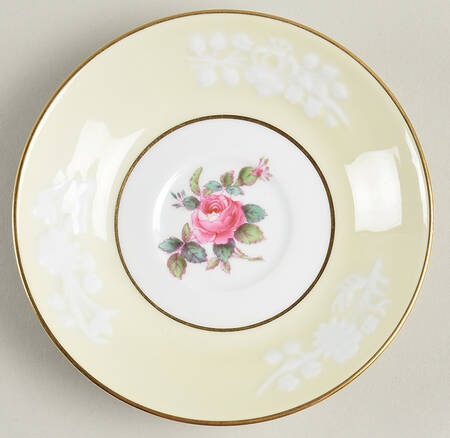 Maritime Rose Paleyellow Saucer for Demitasse Cup