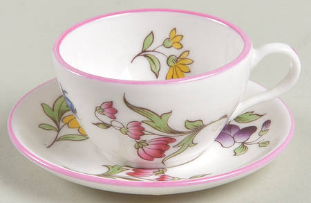 Marlborough Sprays Miniature Cup and Saucer Set