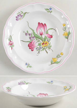 Marlborough Sprays Rim Soup Bowl