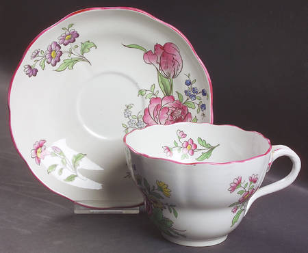 Marlborough Sprays Breakfast Cup & Saucer Set