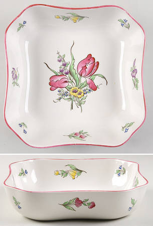 Marlborough Sprays 8" Square Vegetable Bowl