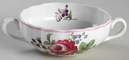 Marlborough Sprays Flat Cream Soup Bowl