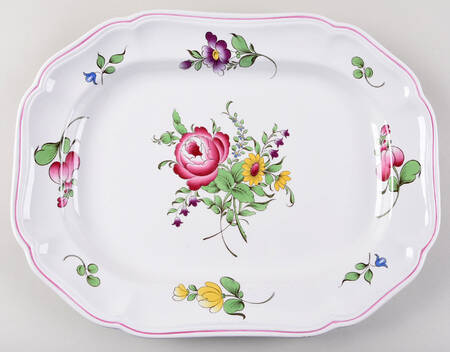 Marlborough Sprays 14" Oval Serving Platter