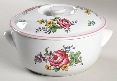 Marlborough Sprays 1 Qt Round Covered Casserole