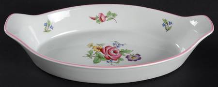Marlborough Sprays 13" Oval Oven To Table Baker