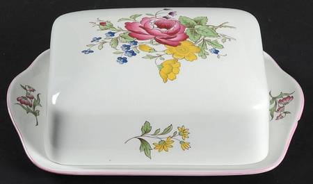 Marlborough Sprays Rectangular Covered Butter