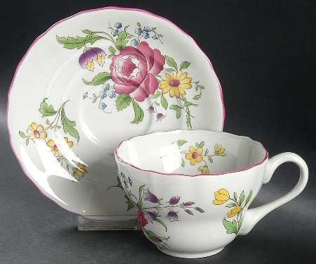 Marlborough Sprays Breakfast Cup & Saucer Set