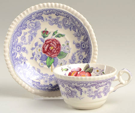 Mayflower Flat Cup & Saucer Set
