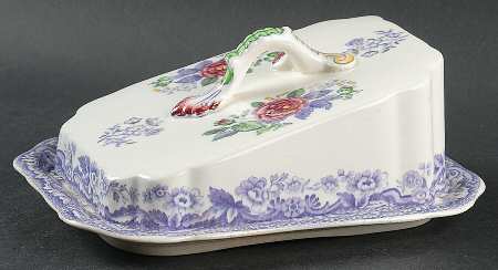 Mayflower Cheese Dish with Lid (Wedge)