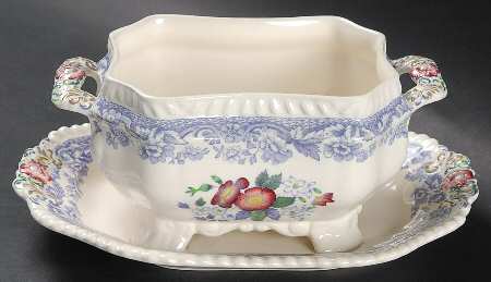 Mayflower Sauce Boat with Attached Underplate No Lid
