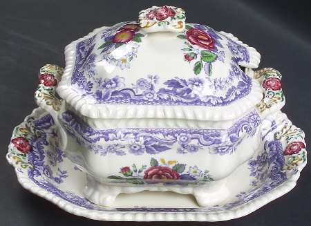 Mayflower Sauce Boat & Lid with Underplate