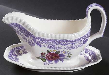 Mayflower Gravy Boat with Attached Underplate