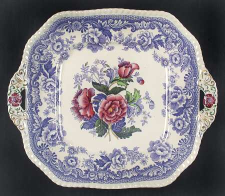 Mayflower Square Handled Cake Plate