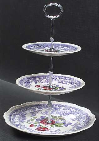 Mayflower 13 7/8"-14 1/4" 3-Tiered Serving Tray(DP,SP,BB) HC