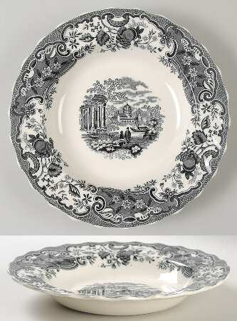 May Black Rim Soup Bowl