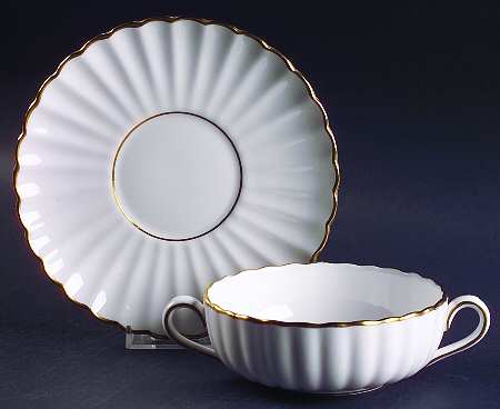 Midas Flat Cream Soup Bowl & Saucer Set