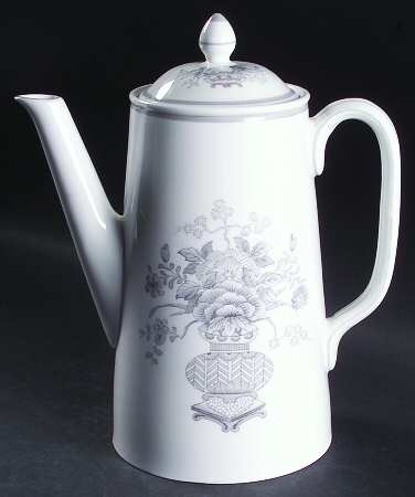 Ming Gray (Smooth, No Trim) Coffee Pot & Lid