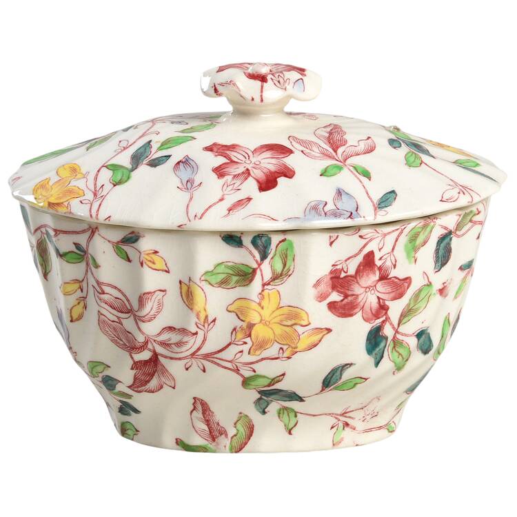 Morning Glory Mini Sugar Bowl & Lid