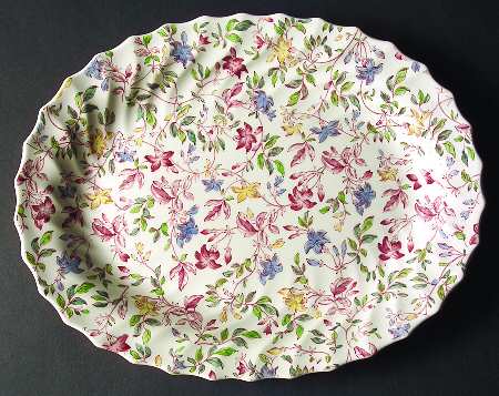 Morning Glory 13" Oval Serving Platter
