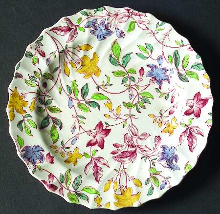 Morning Glory Bread & Butter Plate