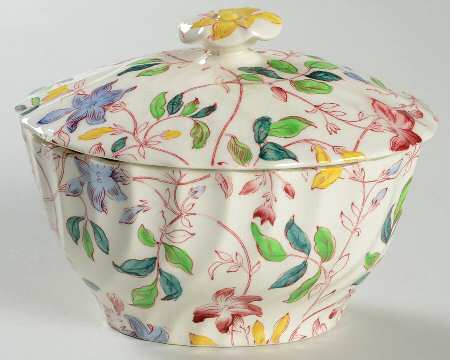 Morning Glory Mini Sugar Bowl & Lid