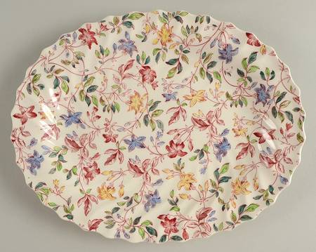 Morning Glory 11" Oval Serving Platter