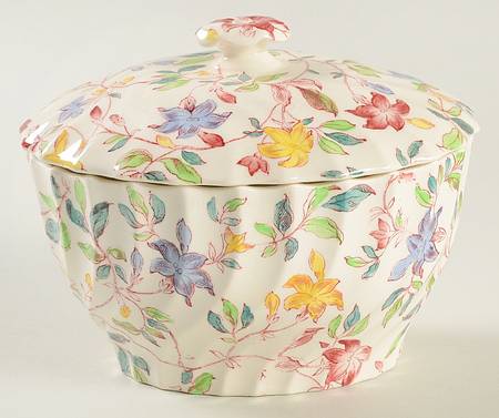 Morning Glory Sugar Bowl & Lid