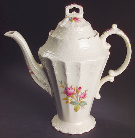 Moss Rose (Jewel Shape) Coffee Pot & Lid