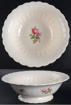 Moss Rose (Jewel Shape) 10" Round Vegetable Bowl