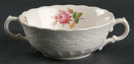 Moss Rose (Jewel Shape) Flat Cream Soup Bowl