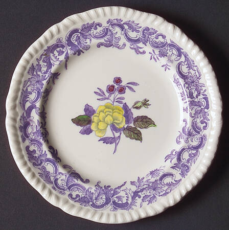 Mulberry Beverly Purple Bread & Butter Plate