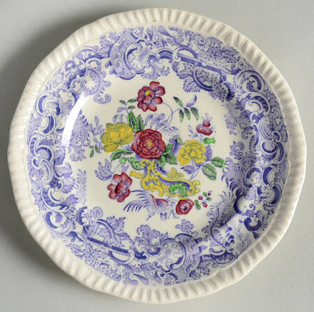 Mulberry Beverly Purple Bread & Butter Plate