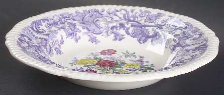 Mulberry Beverly Purple Rim Soup Bowl