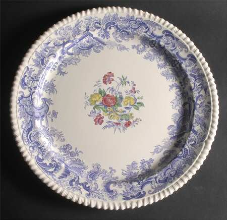 Mulberry Beverly Purple 15" Chop Plate (Round Platter)