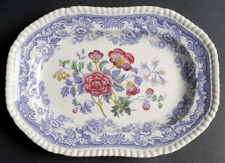 Mulberry Beverly Purple 10" Oval Serving Platter