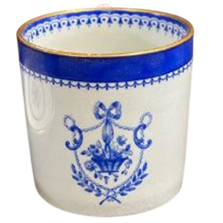 Newburyport Blue (Gold Trim) Bond Shape Demitasse Cup